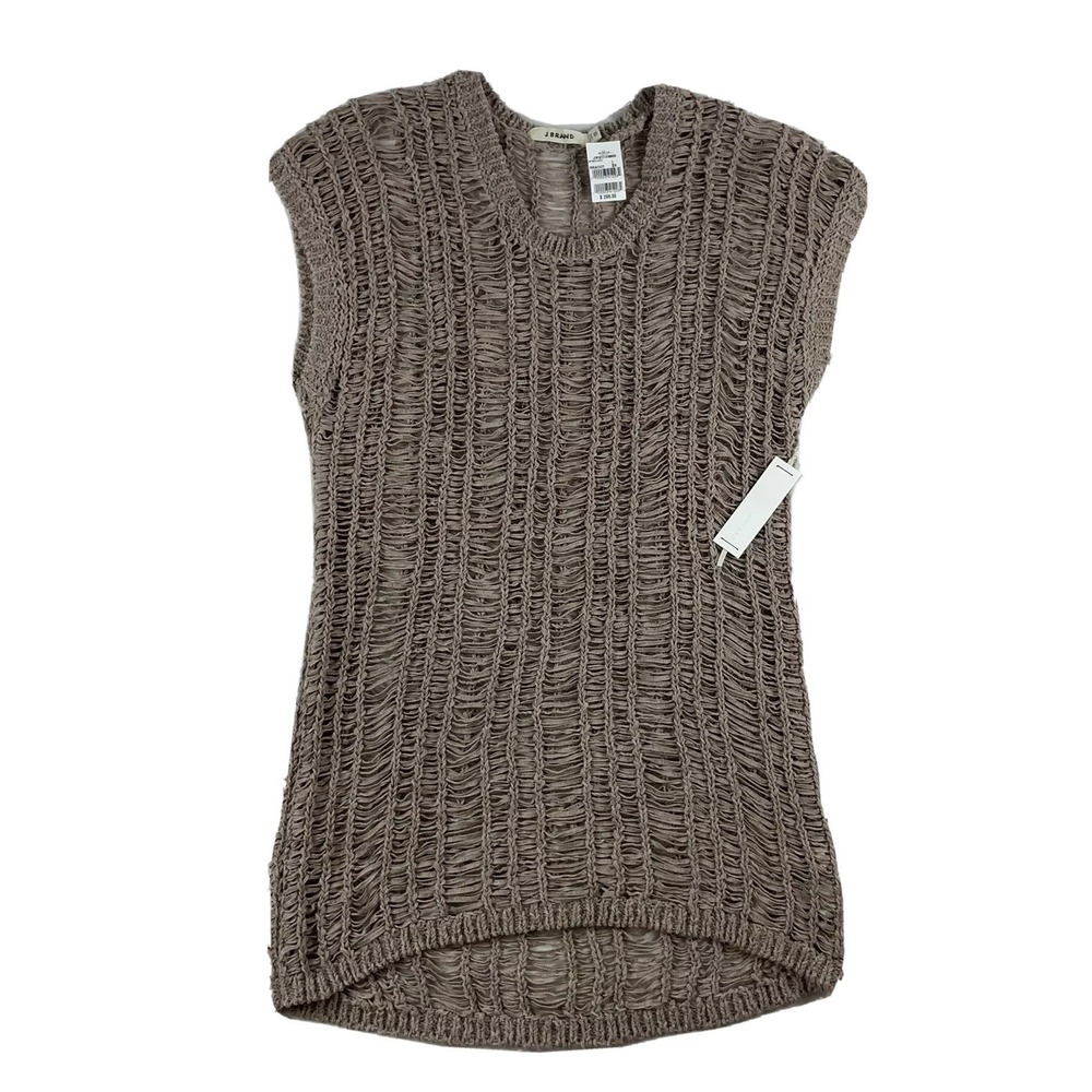 J‎ BRAND Terra Cotta Woven Oversized Fit Sleeveless Shirt Size XS NWT